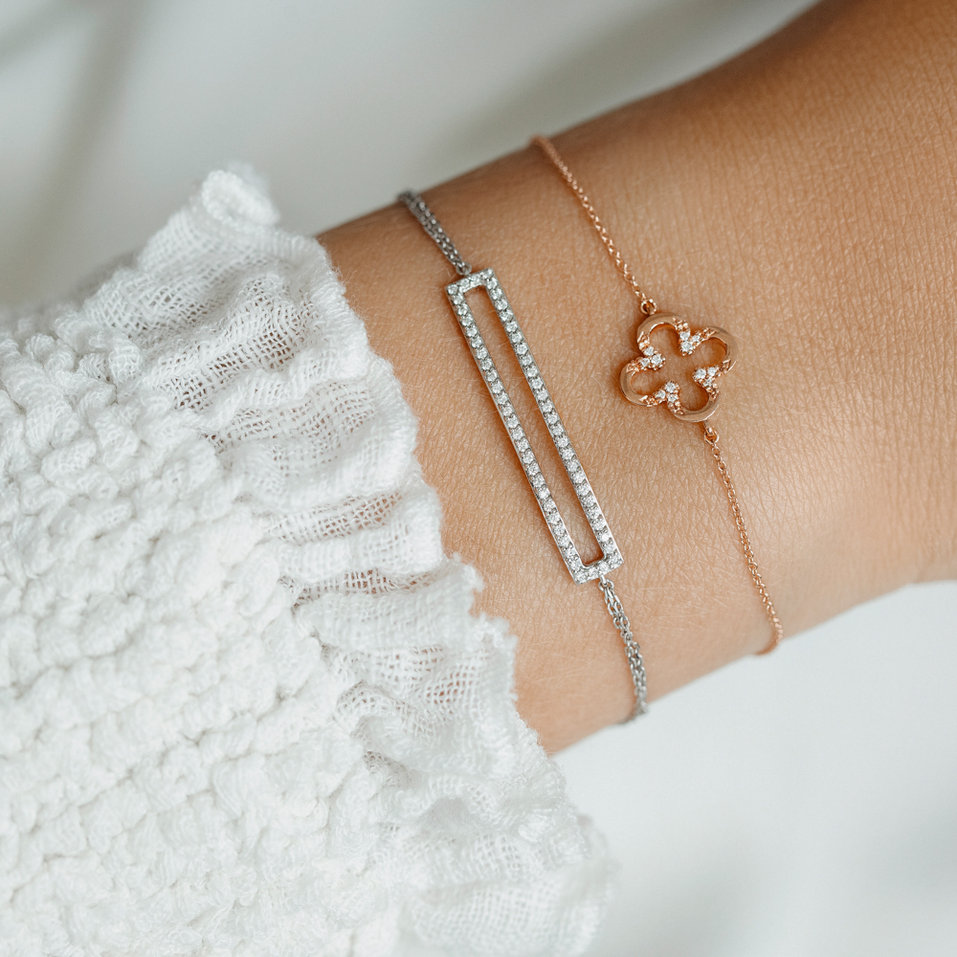 Diamond bracelet Shiny Petals