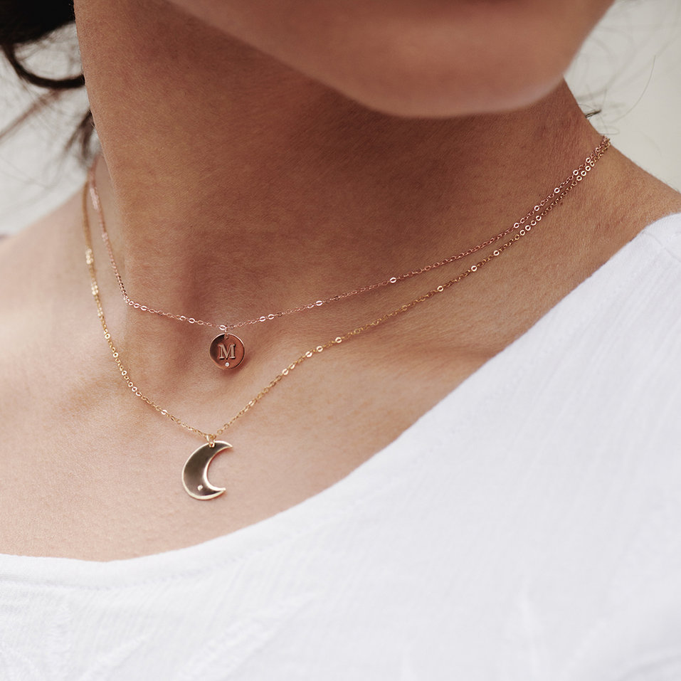 Diamond necklace Little Coins L