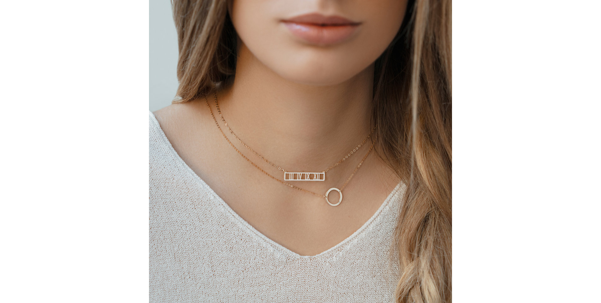 Diamond necklace Big Line L