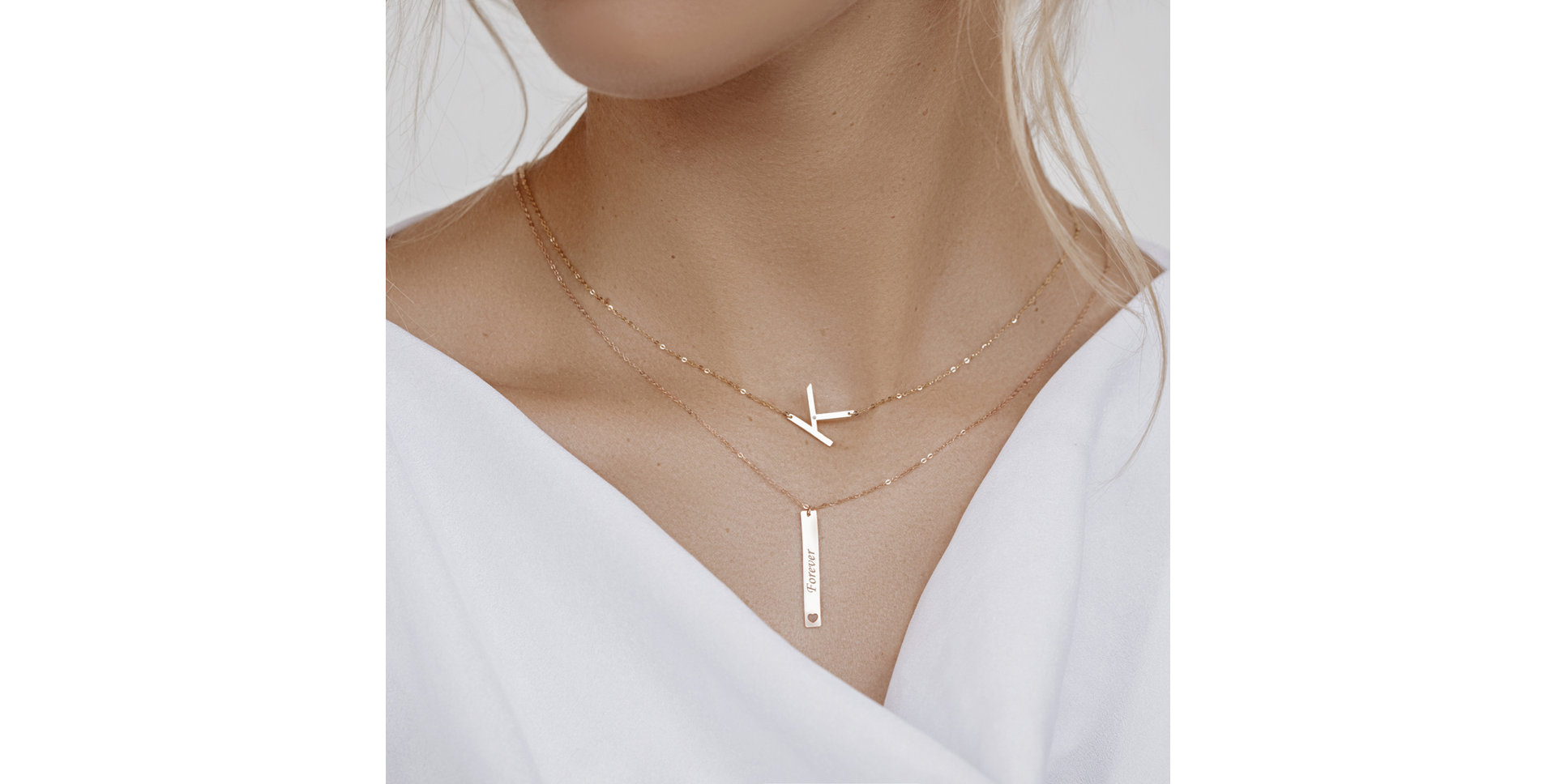 Diamond necklace Big Line S