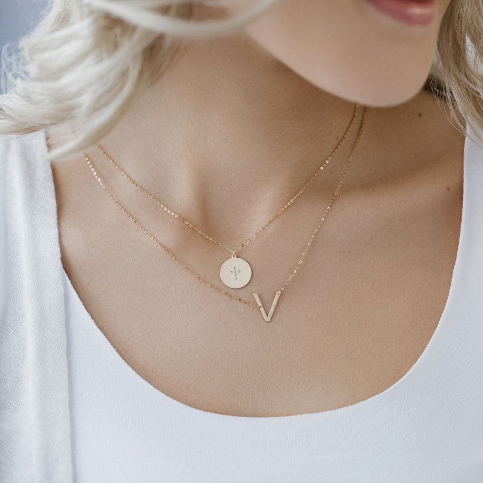 Diamond necklace Big Line V