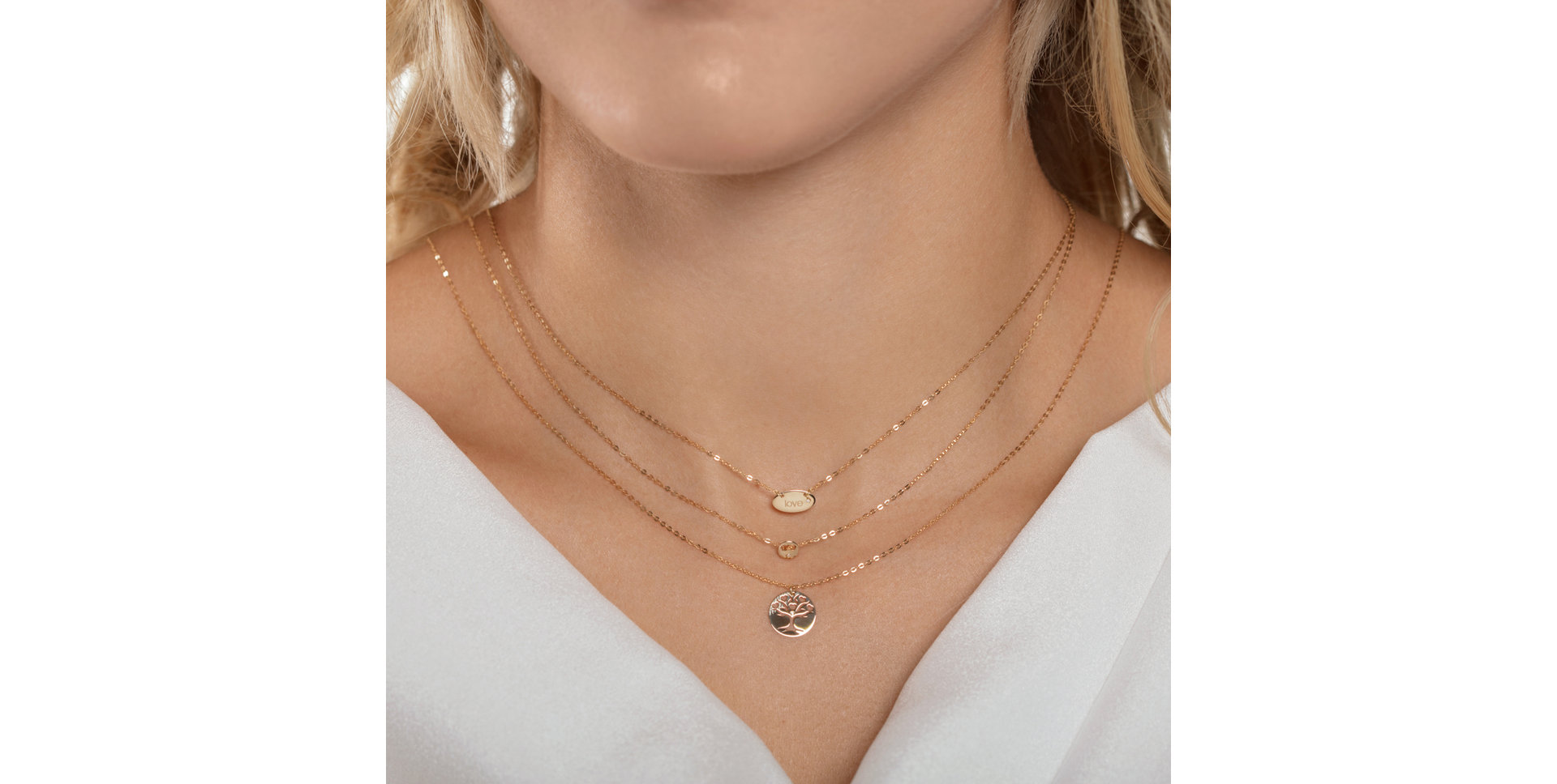 Diamond necklace Minimalism