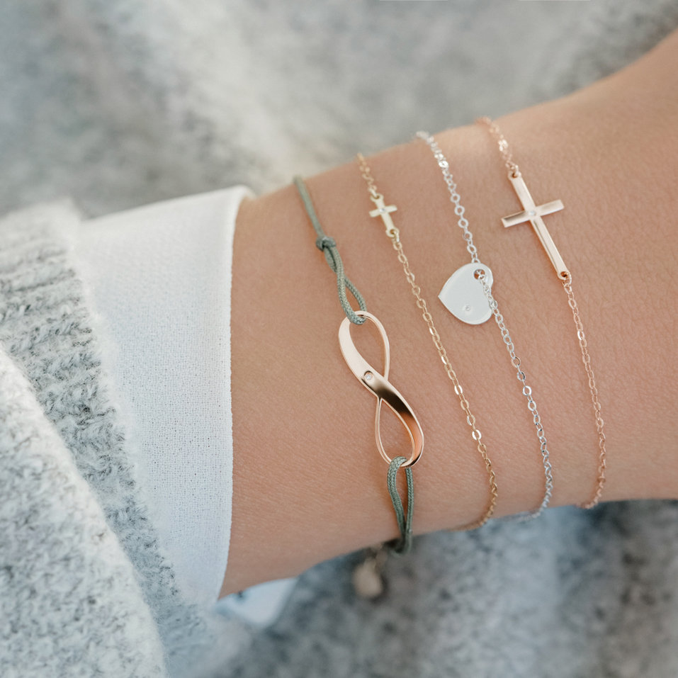 Diamond bracelet Tiny Cross