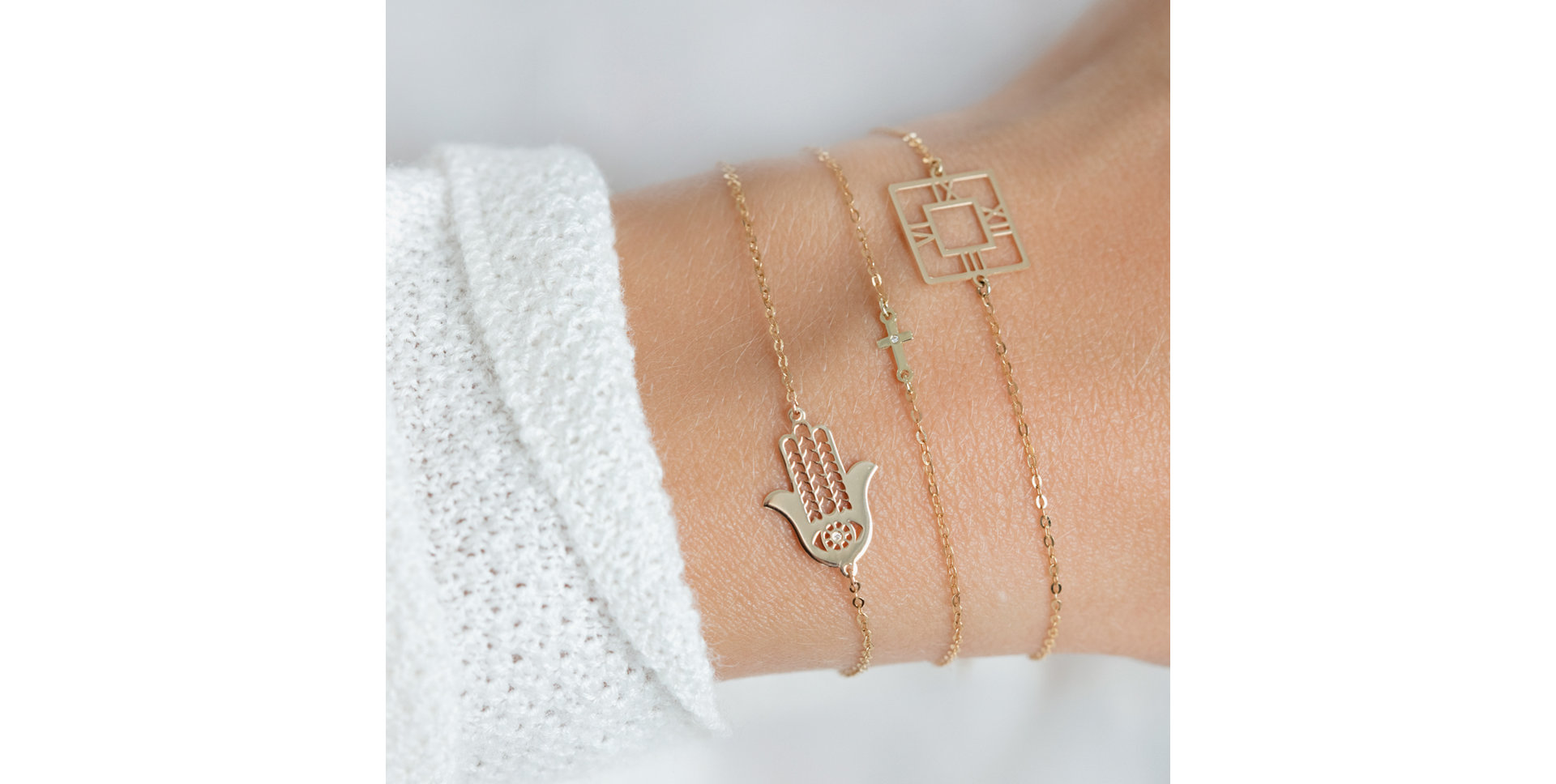 Diamond bracelet Tiny Cross