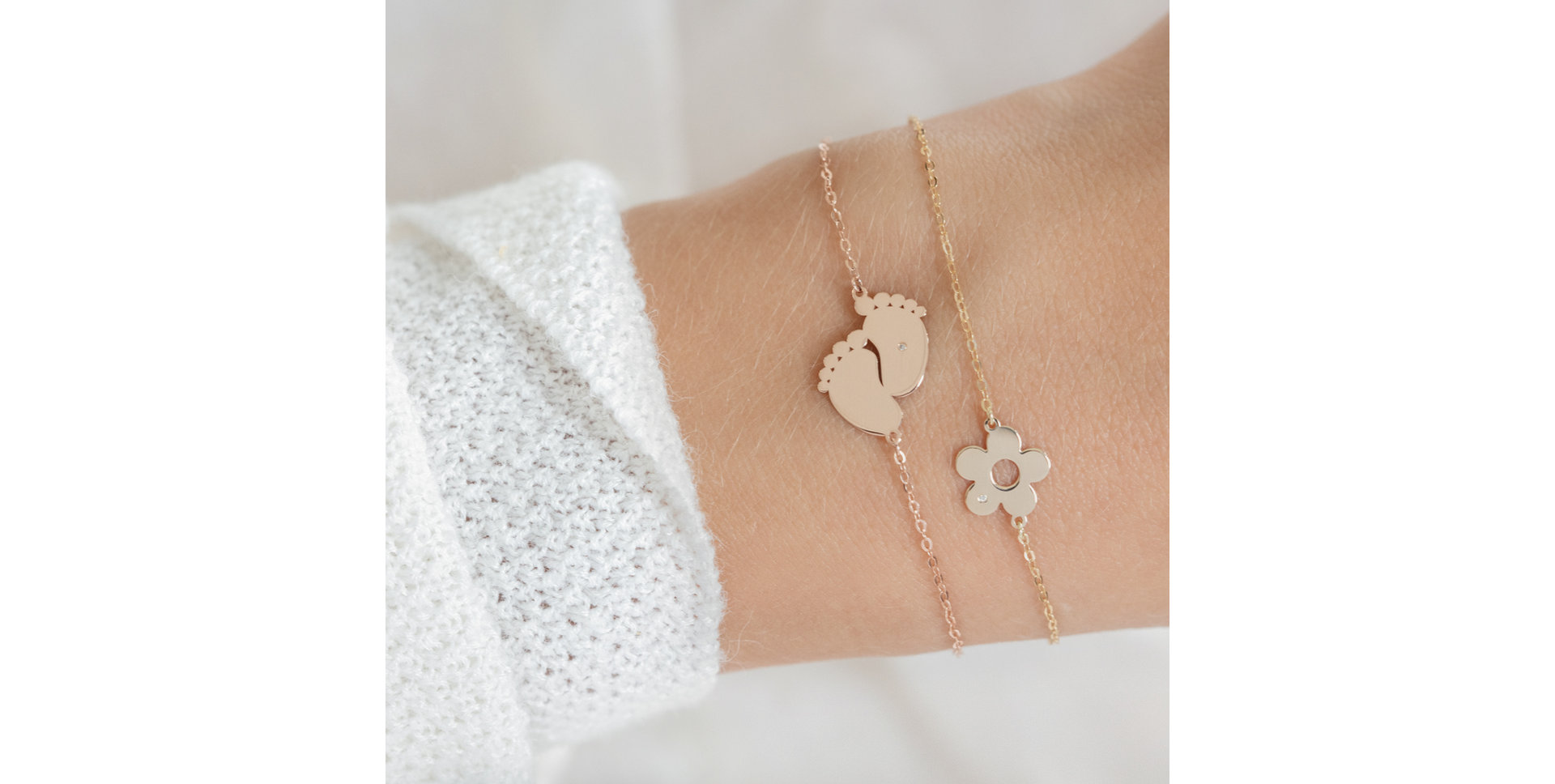 Diamond bracelet Flower