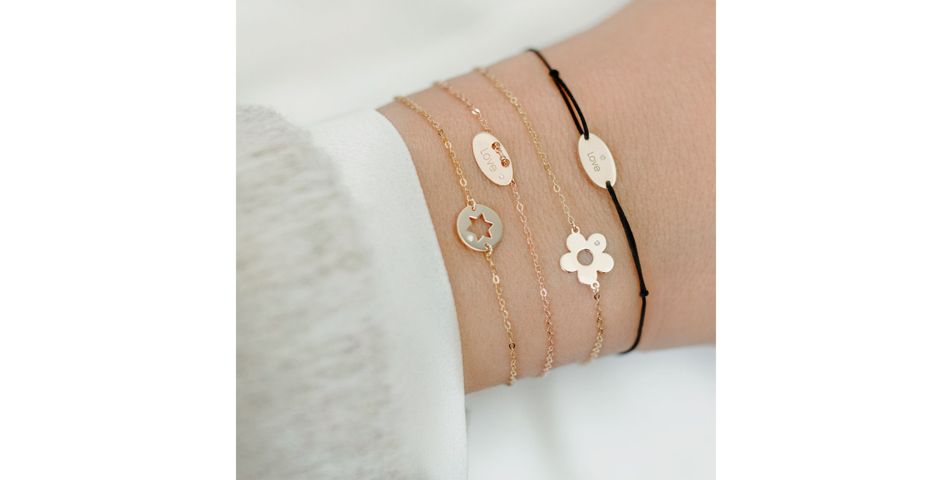 Diamond bracelet Flower