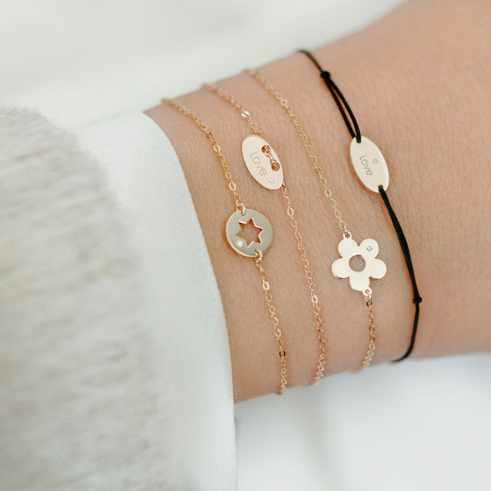 Diamond bracelet Flower