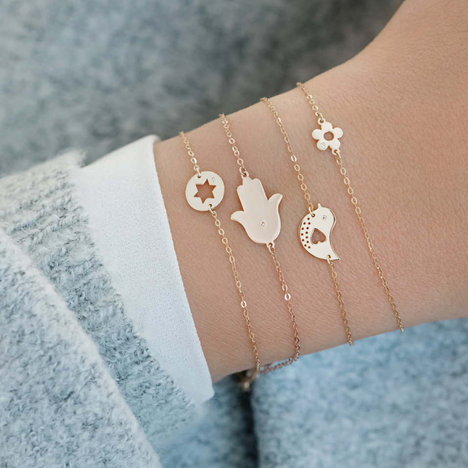 Diamond bracelet Diamond Flower