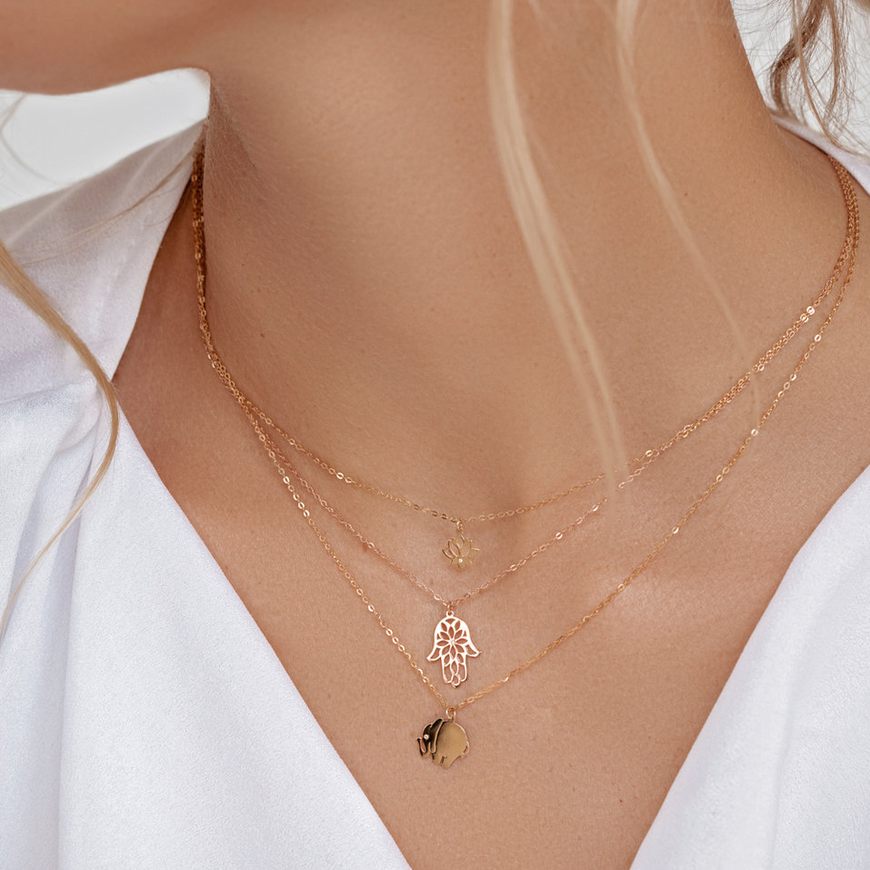 Diamond necklace Elephant