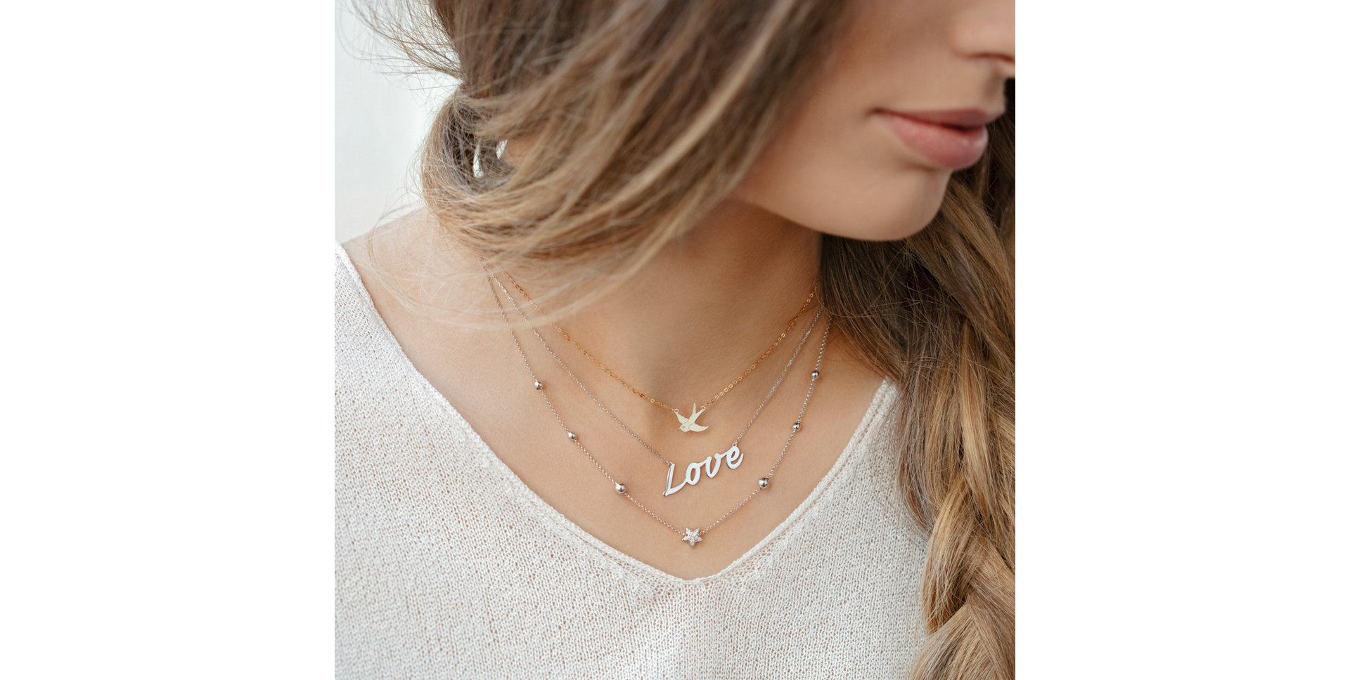 Diamond necklace Swallow