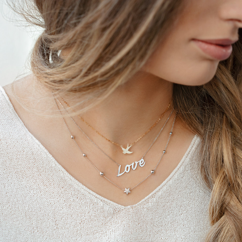 Diamond necklace Swallow