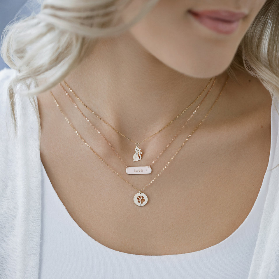 Diamond necklace Cat
