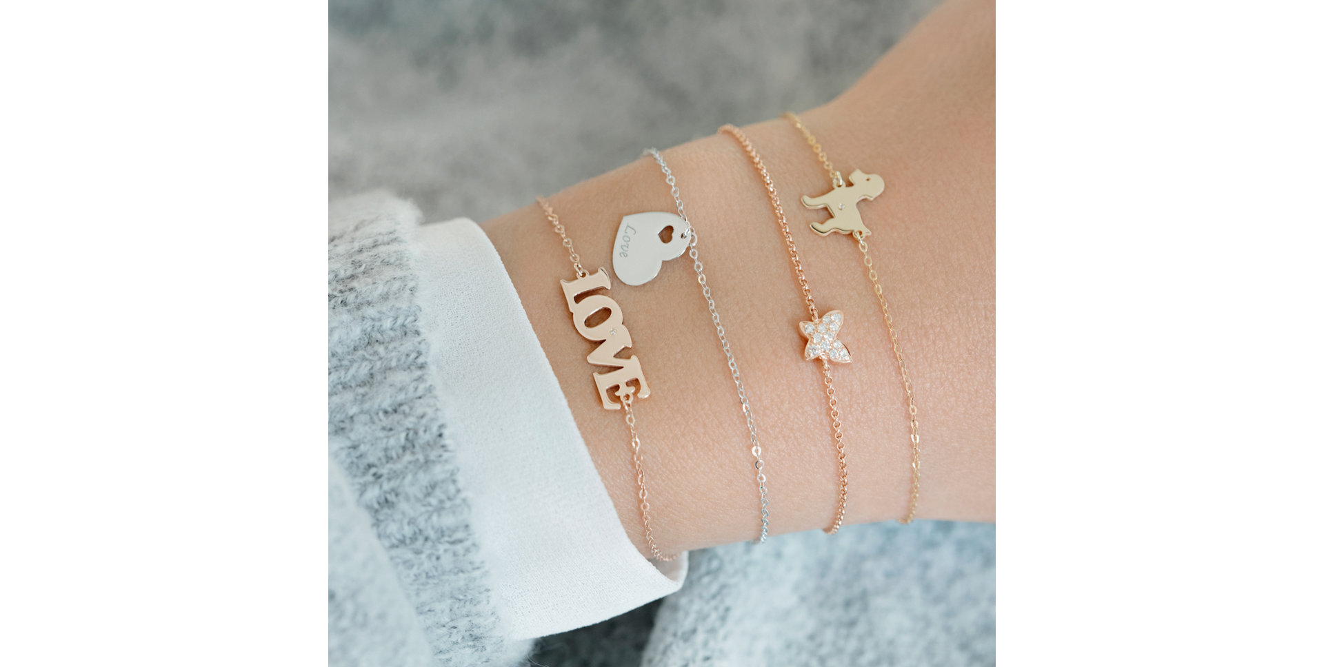 Diamond bracelet Puppy