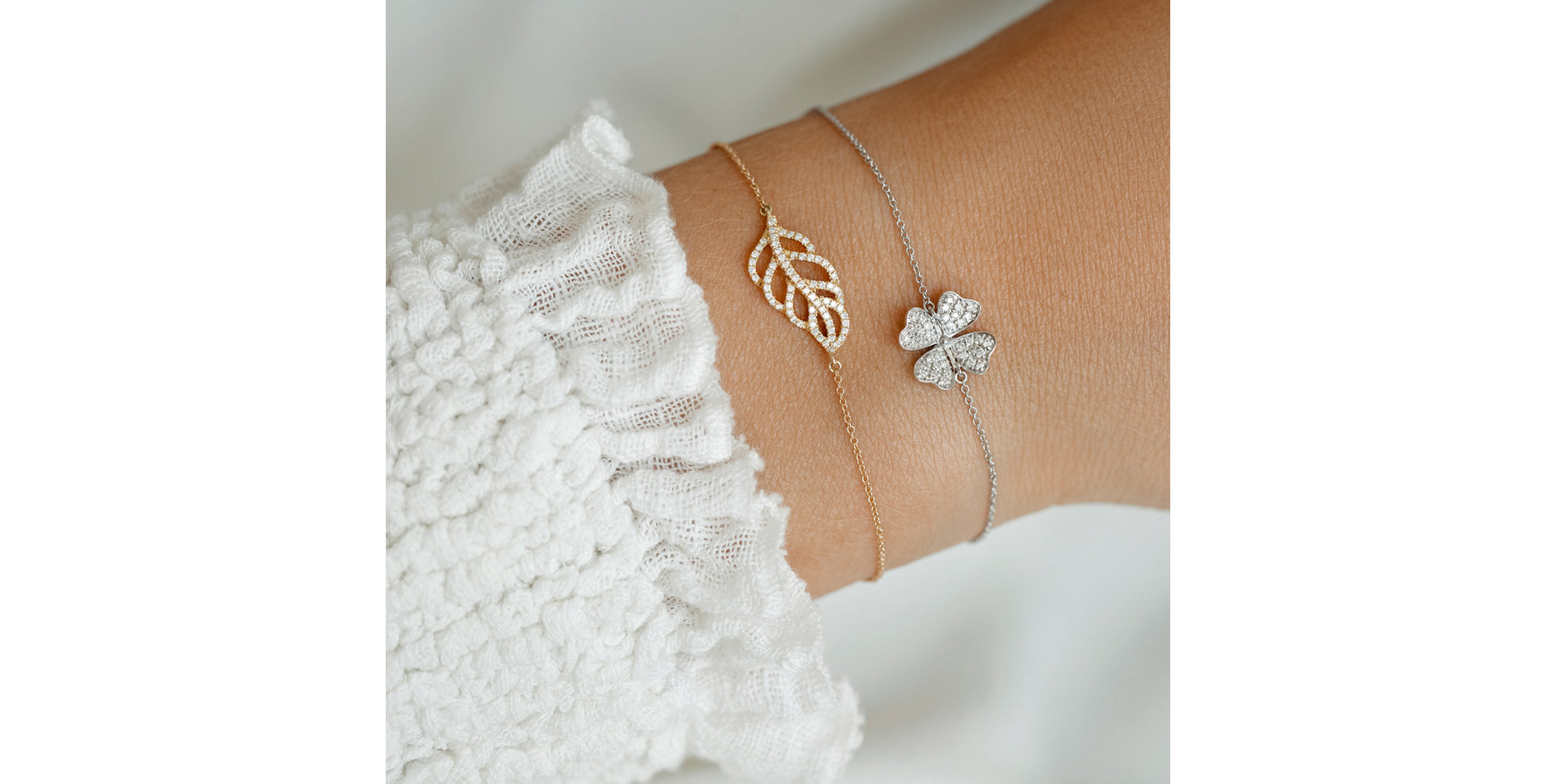 Diamond bracelet Diamond Leaf