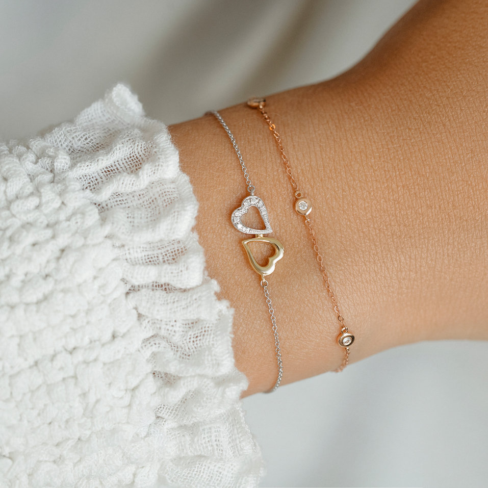 Diamond bracelet Lovely Heart
