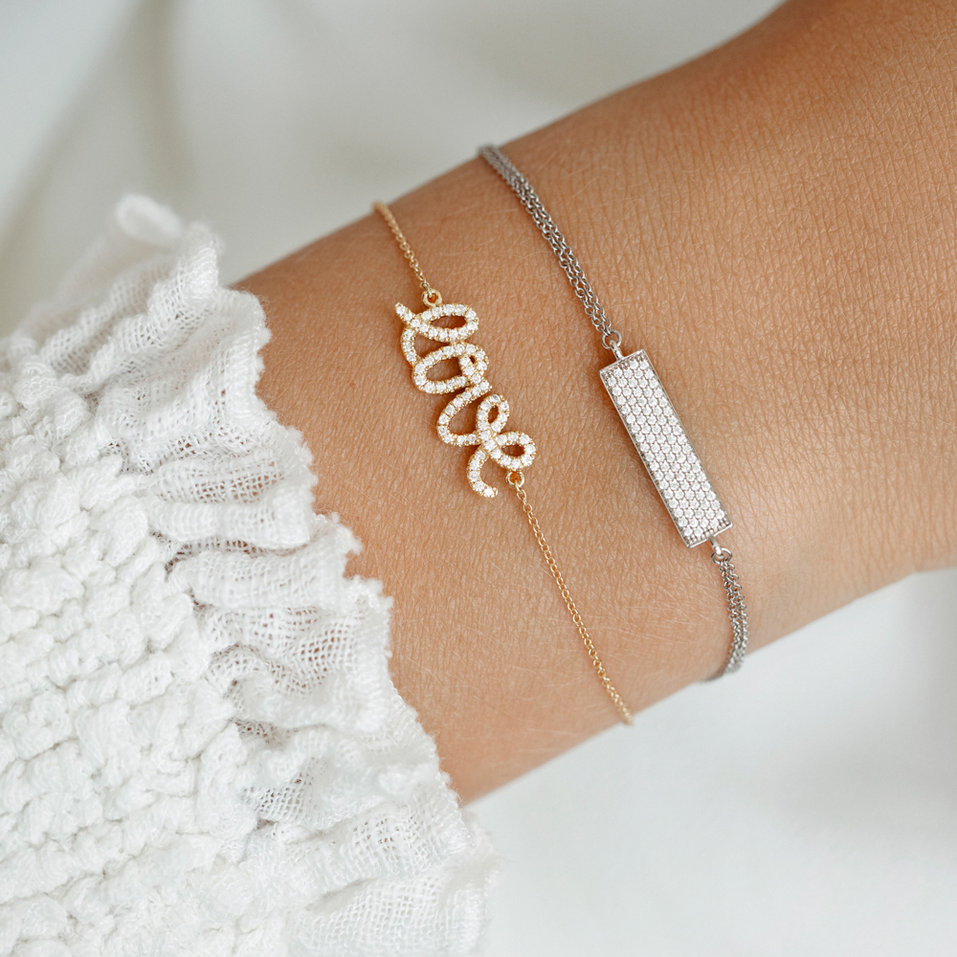 Diamond bracelet Glittering Love