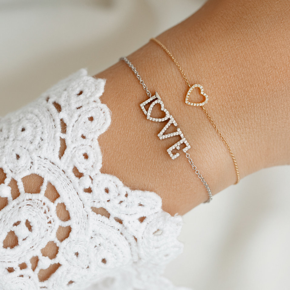 Diamond bracelet Tender Heart