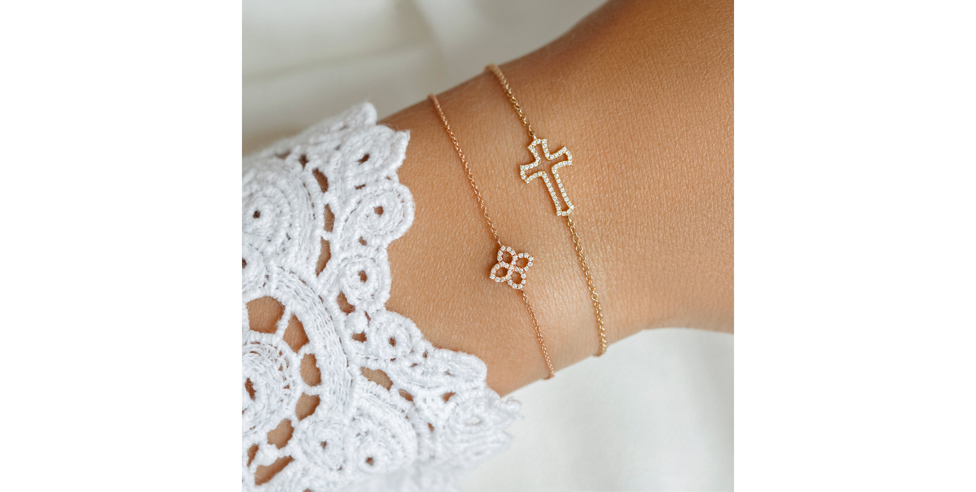 Diamond bracelet Glamorous Petals