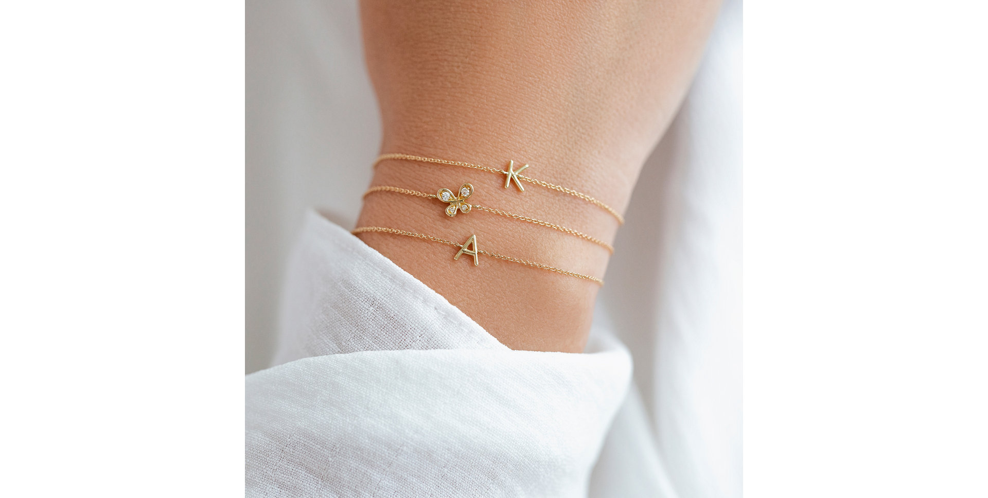 Diamond bracelet Little Butterfly