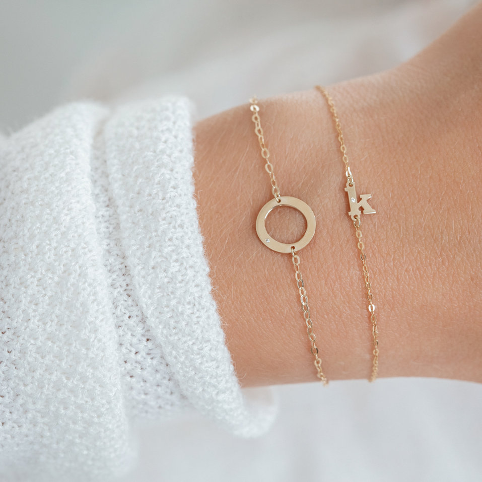 Diamond bracelet Classic Little V