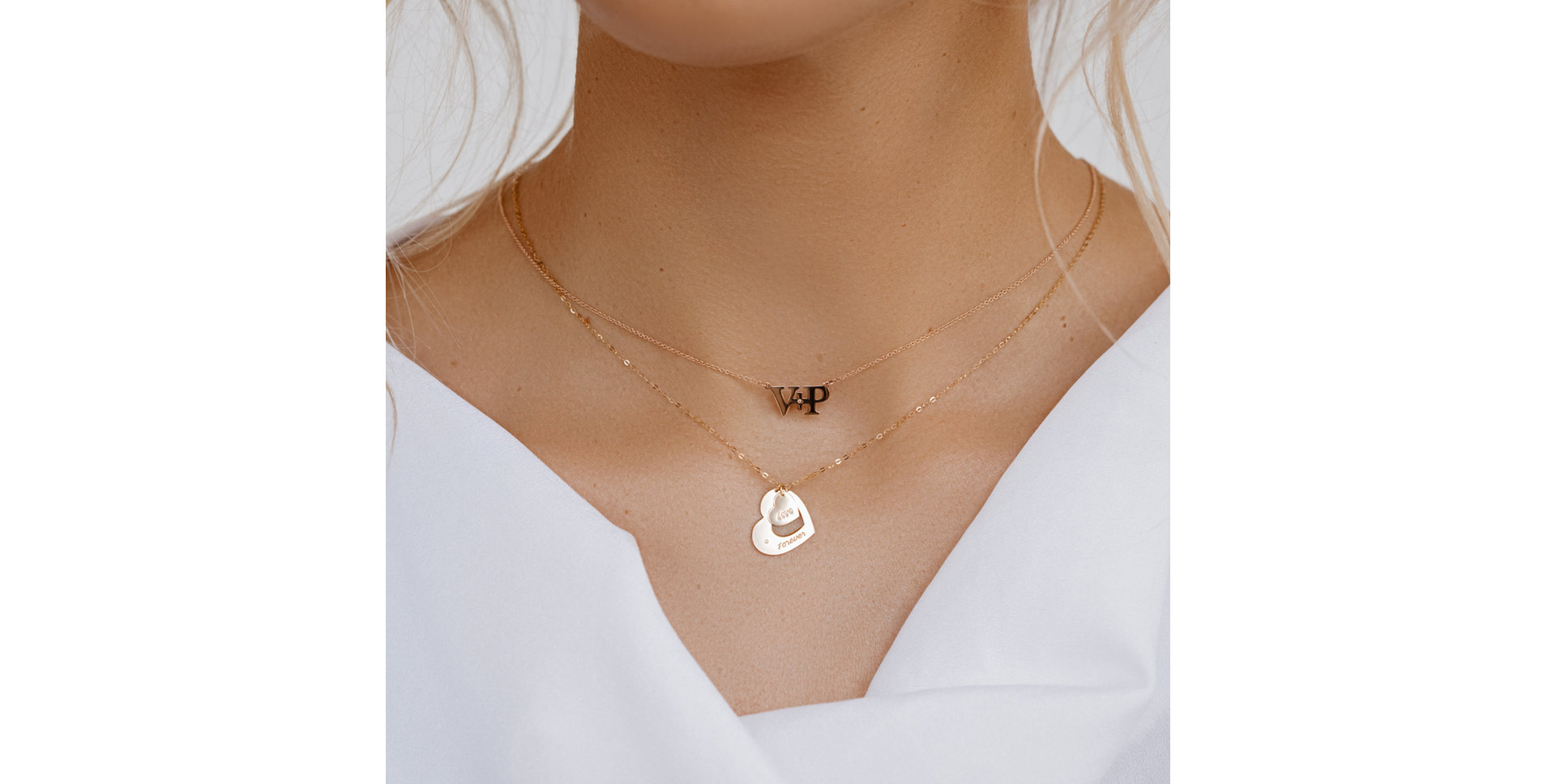 Diamond necklace Love Forever
