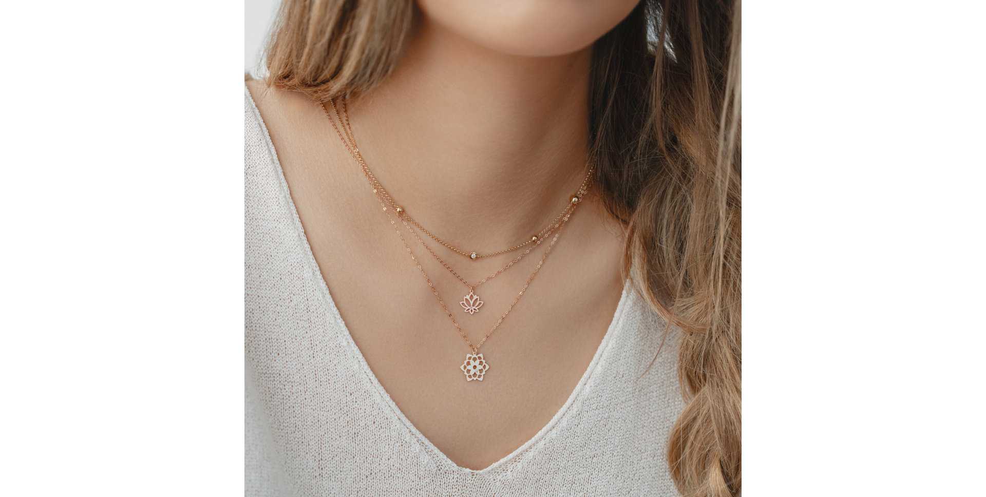 Diamond necklace Blossom