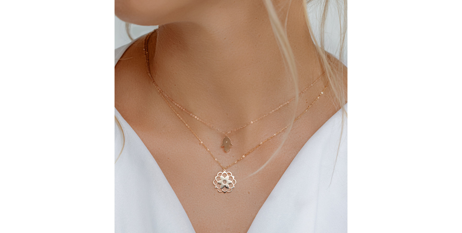 Diamond necklace Blossom
