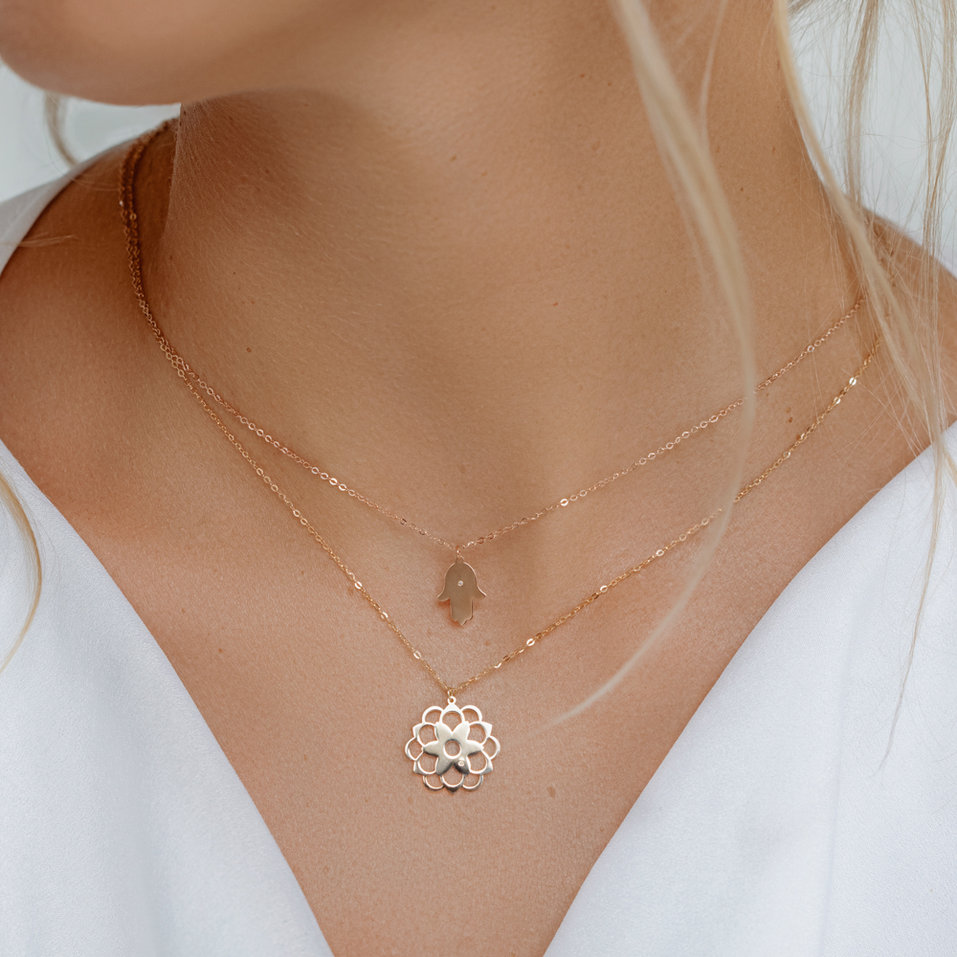 Diamond necklace Blossom