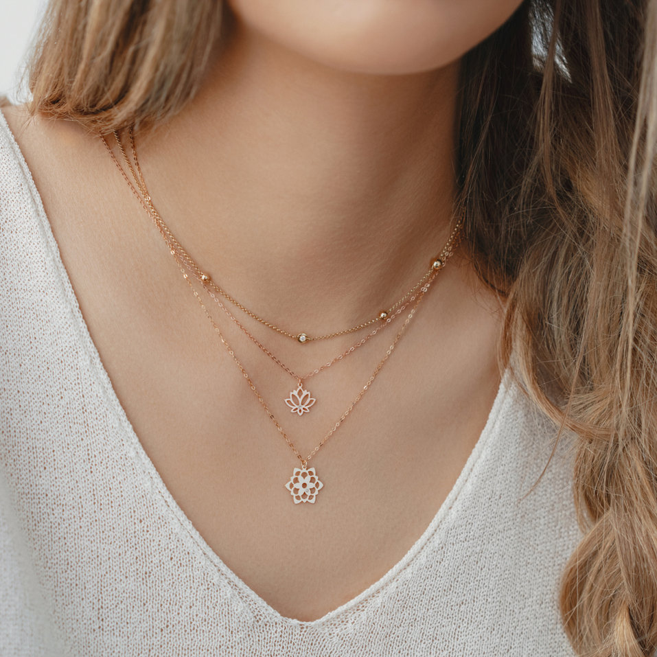 Diamond necklace Blossom