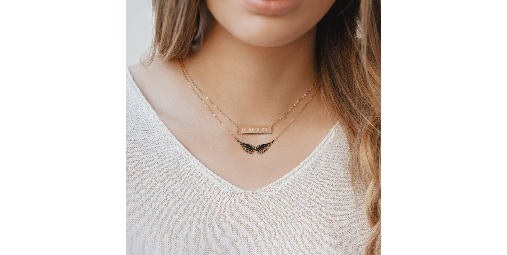 Diamond necklace Wings