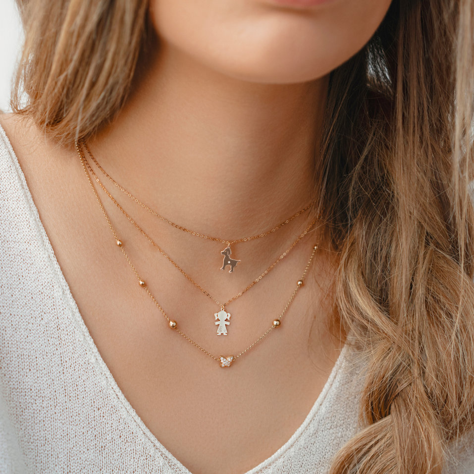 Diamond necklace Girl