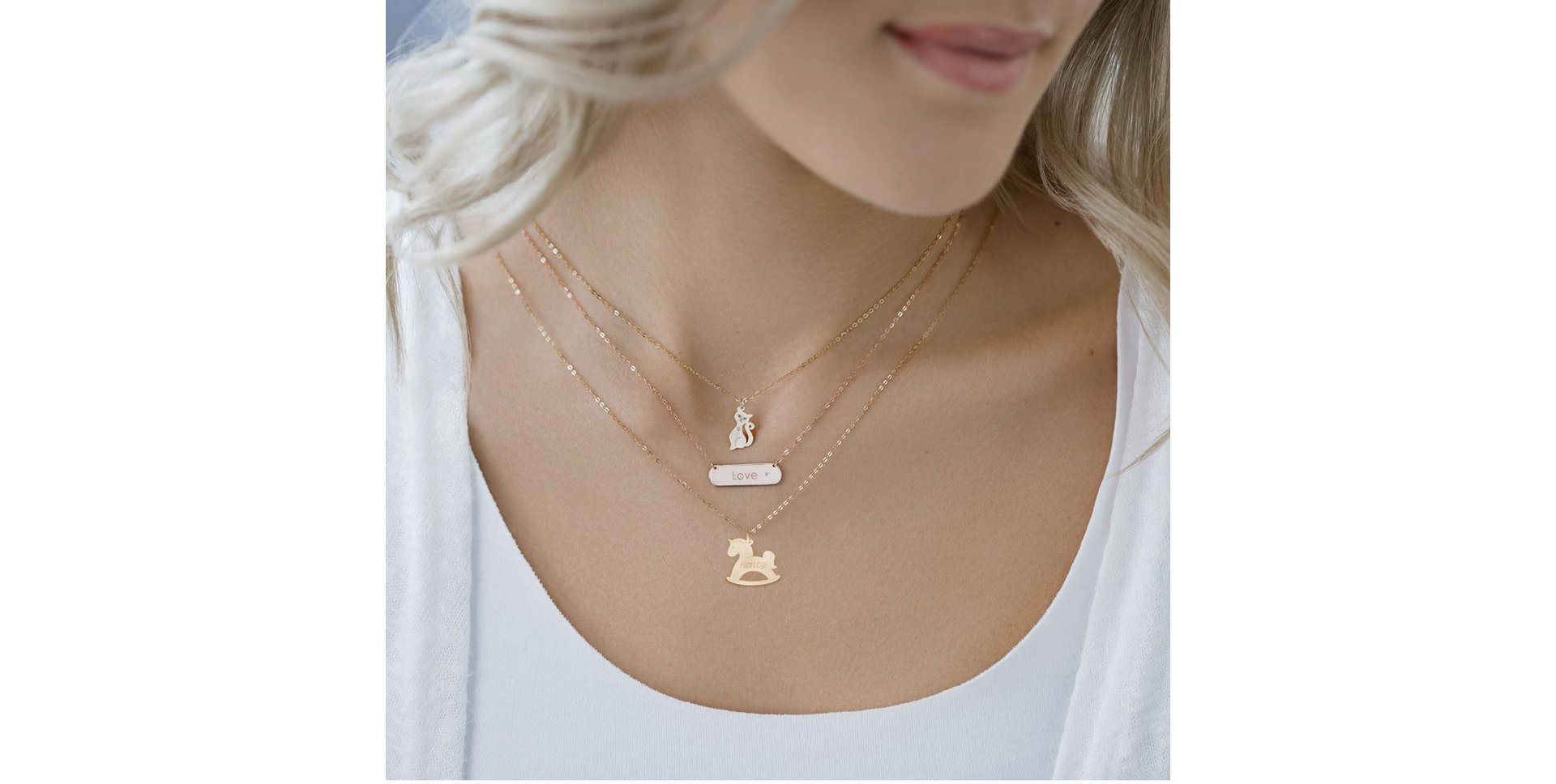 Diamond necklace Honey Horse