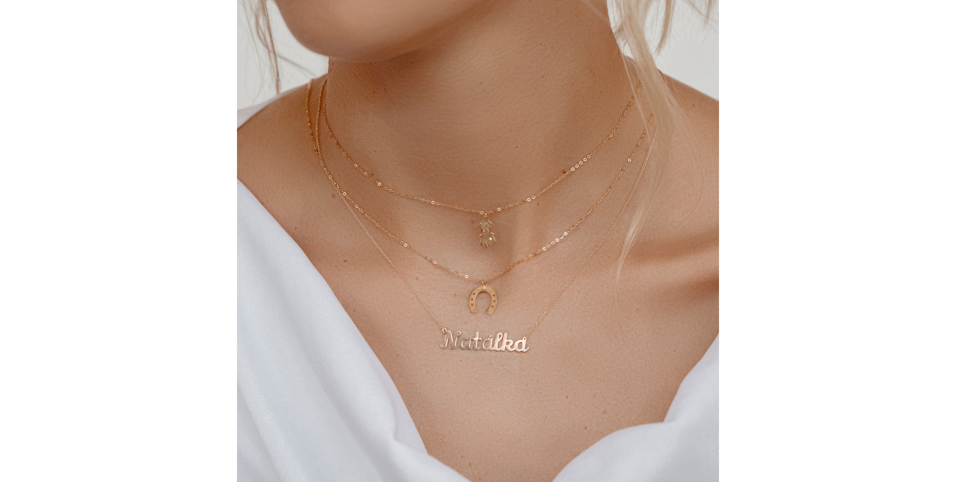 Diamond necklace Horseshoe