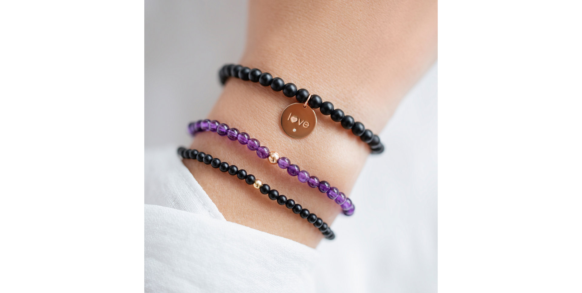 Bracelet with Amethyst African Fancy Beauty