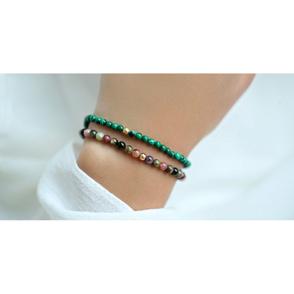 Bracelet with Malachite Fancy Beauty