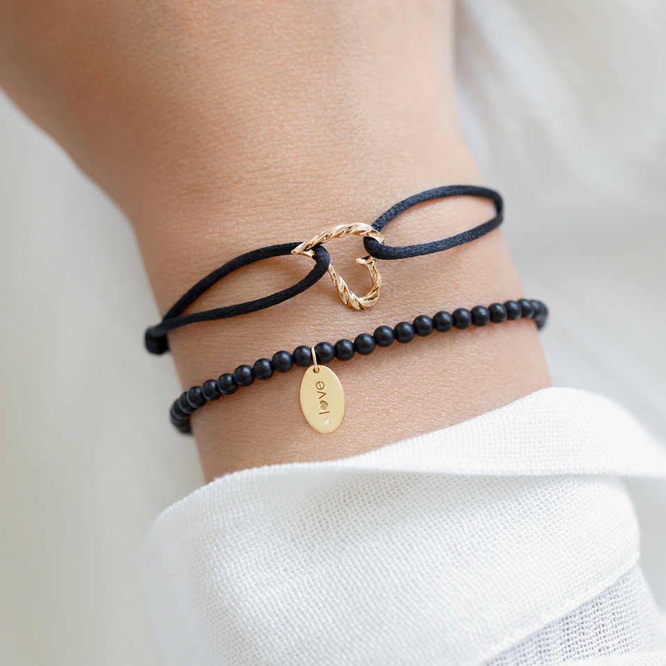 Diamond bracelet with Agate Dark Desire