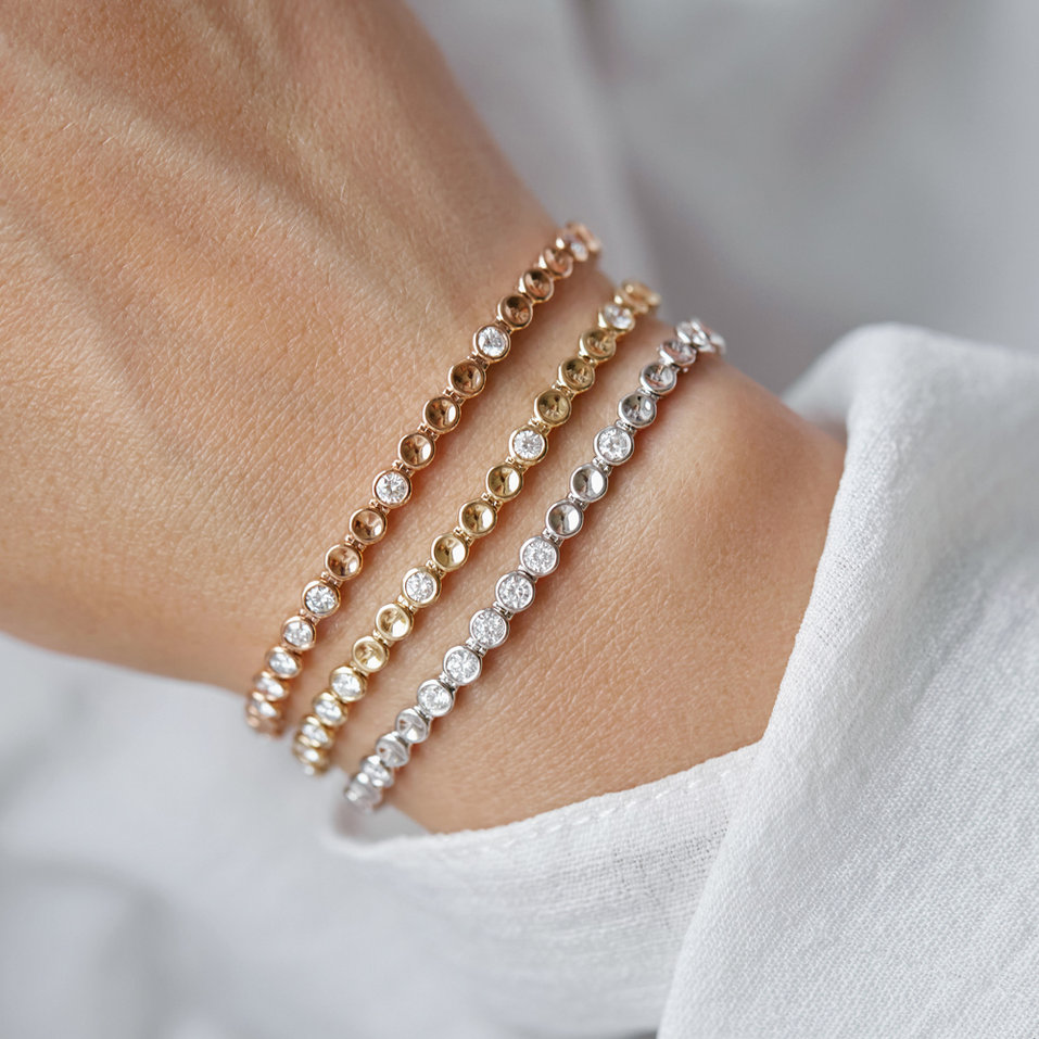 Bracelet with brown diamonds Essential Brilliance