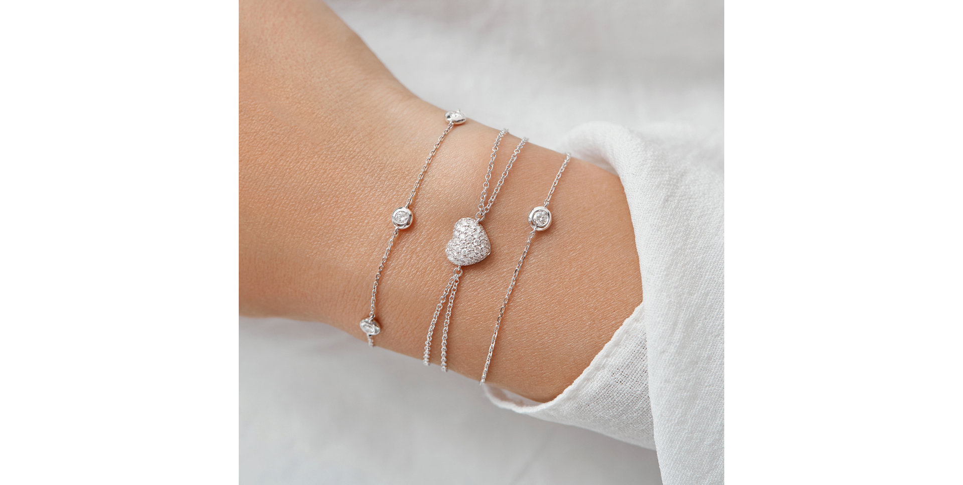 Bracelet with diamonds Sparkling Dot