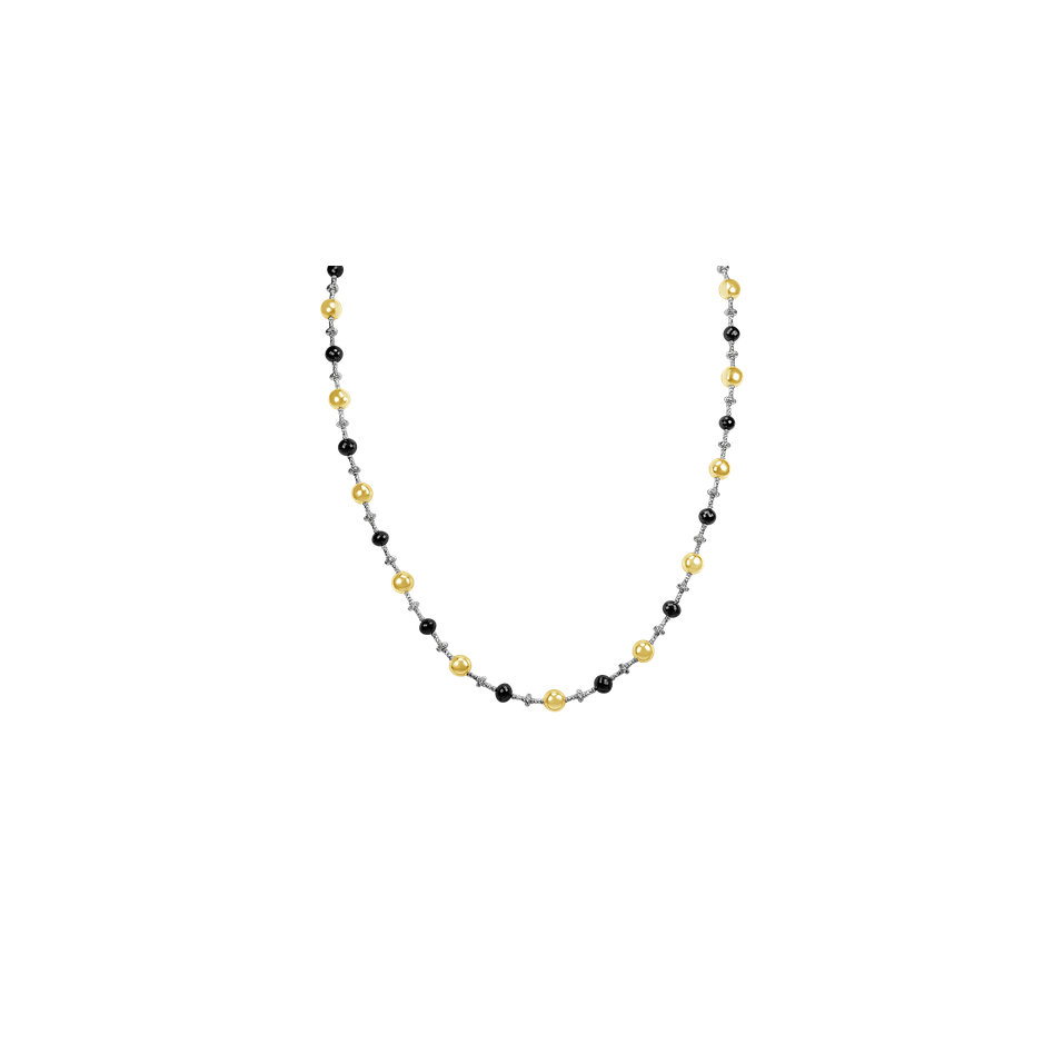 Necklace with black diamonds Glorious Marvel