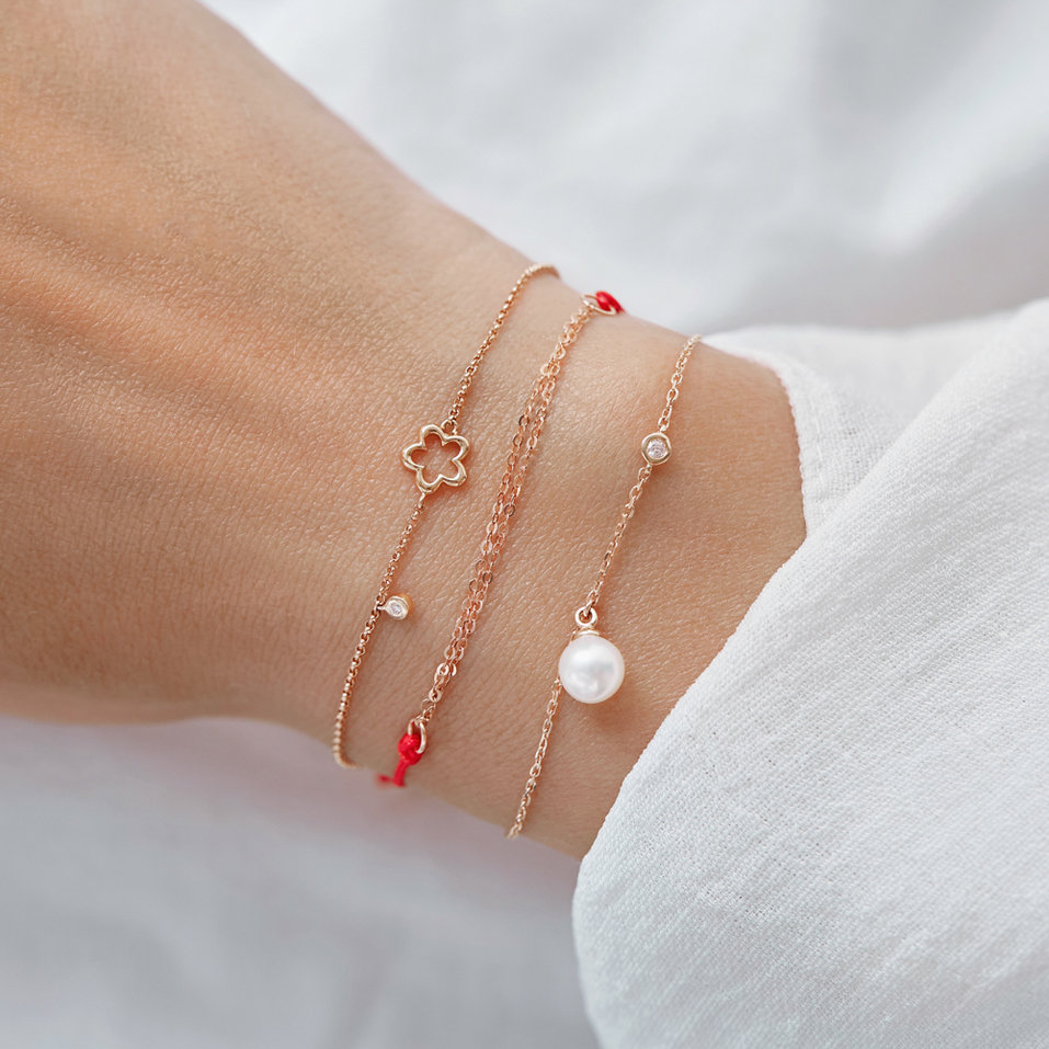 Diamond bracelet Glamour Flower