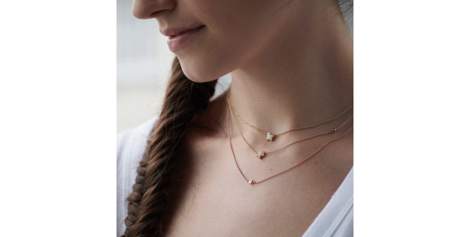 Diamond necklace Starshine Waterfall