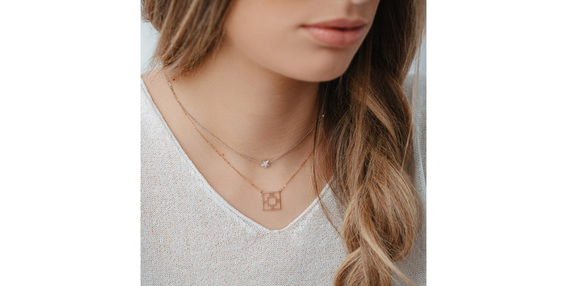 Diamond necklace Starshine Waterfall