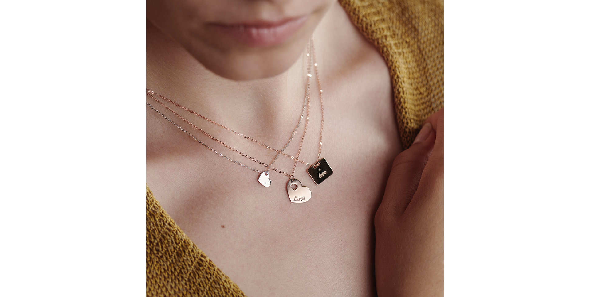 Diamond necklace Promise Love