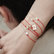 Diamond bracelet with cord Love Message6