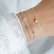 Diamond bracelet with cord Star Message7