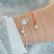 Diamond bracelet with cord Extraordinary Heart7