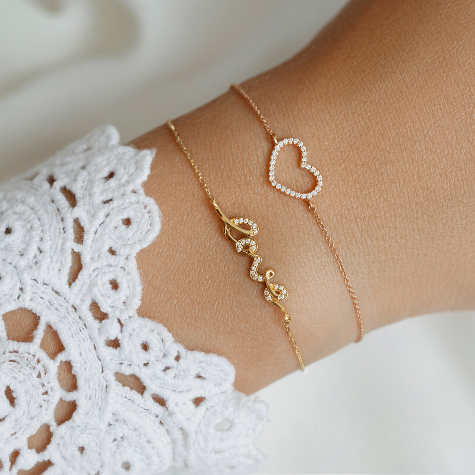 Diamond bracelet Heart