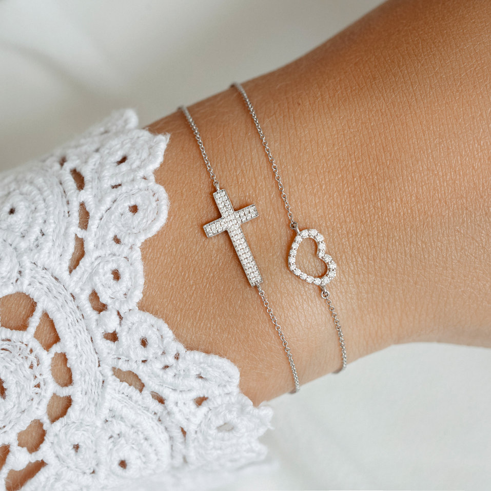 Diamond bracelet Heart