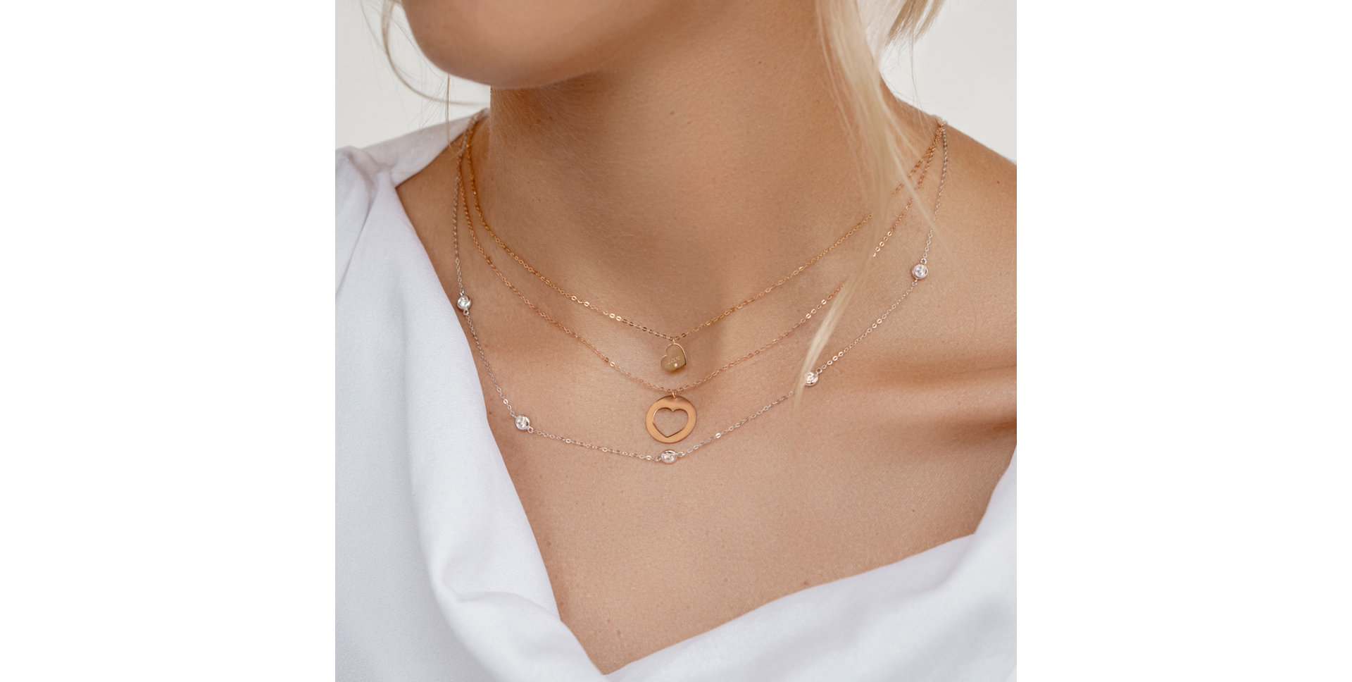 Diamond necklace Signature Heart