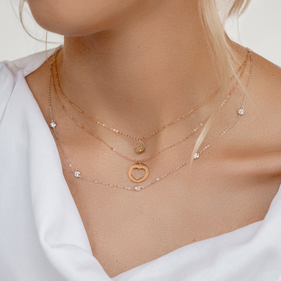 Diamond necklace Signature Heart